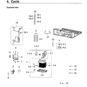 Cycle Diagram and Parts List for RF28K9380SG AA-02 Samsung Refrigerator