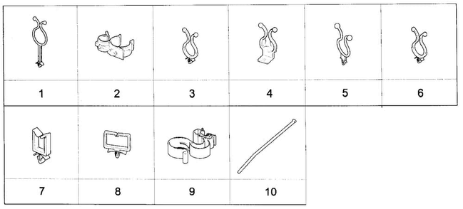 Cable Holders Diagram and Parts List for WF231ANW XAA-0001 Samsung Washer