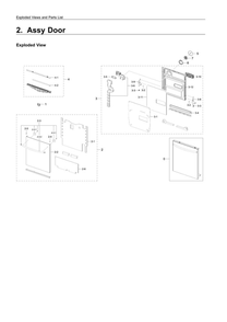 Part Location Diagram of DD81-02044B Samsung A/S-GUIDE-FRONT LEFT;OEM,BLACK-STS