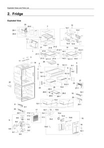 Part Location Diagram of DA61-08658B Samsung Guide air