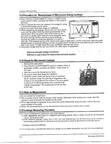 Alignment/adjustments Page 4 Diagram and Parts List for MW8490W XAA Samsung Microwave