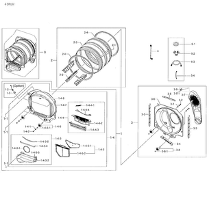 Part Location Diagram of DC63-01548A Samsung Absorber