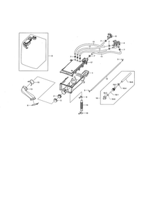 Housing Drawer Diagram and Parts List for WF461ABW XAA Samsung Washer