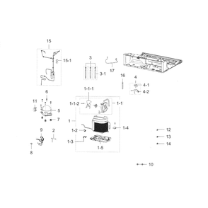 Cycle Diagram and Parts List for RF28K9070SR AA-0001 Samsung Refrigerator
