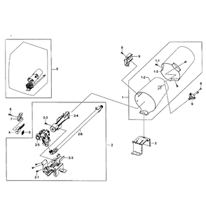 Heater Assembly Diagram and Parts List for DV456GWHDWR AA-0001 Samsung Dryer
