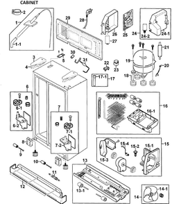 Part Location Diagram of DA97-01285R Samsung Drain Water Tray Assembly