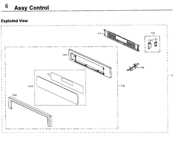 Control Diagram and Parts List for NV51K6650DS AA-0000 Samsung Wall Oven