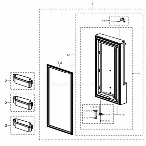 Part Location Diagram of DA97-19541A Samsung Magnet Assembly
