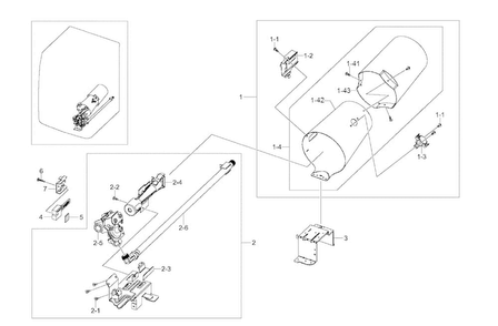 Duct & Burner Diagram and Parts List for DV405GTPASU AA-0000 Samsung Dryer
