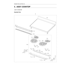 Part Location Diagram of DG94-03986A Samsung Frame Module Assembly