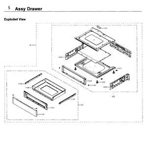 Cooktop Diagram and Parts List for NE58K9430SS AA-0000 Samsung Range