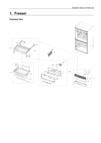 Freezer Parts Diagram and Parts List for RF28R7351DT AA-00 Samsung Refrigerator