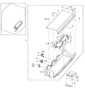 Heater Assy Diagram and Parts List for DV448AEW XAA-0002 Samsung Dryer