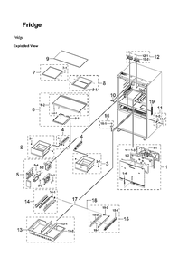 Refrigerator Parts Diagram and Parts List for RF29BB860012 AA-00 Samsung Refrigerator
