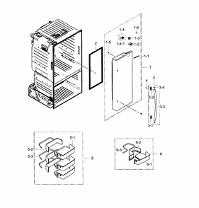 Fridge Door R Diagram and Parts List for RF323TEDBBC AA-0003 Samsung Refrigerator
