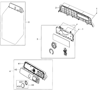 Part Location Diagram of DC97-18130U Samsung Touchpad Control Panel Assembly