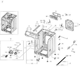 Part Location Diagram of DC67-00330L Samsung Hose