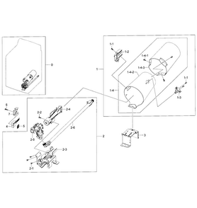 Heater Assy Diagram and Parts List for DV422GWHDWR AA-0001 Samsung Dryer