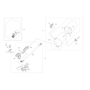 Duct And Burner Diagram and Parts List for DV45K6500GV A3-0000 Samsung Dryer