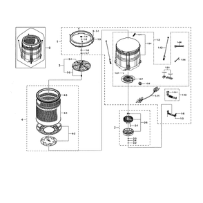 Part Location Diagram of DC93-00725A Samsung Heater Assembly
