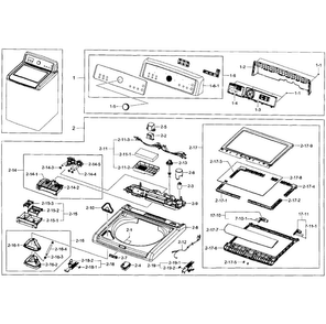 Part Location Diagram of DC97-16772C Samsung Control Panel Assembly