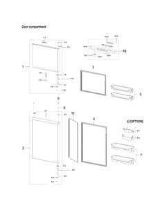 Part Location Diagram of DA63-08955A Samsung GROMMET RING;RT6500M,POM