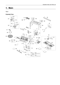 Part Location Diagram of DE94-02365Y Samsung Base Assembly (Bottom)