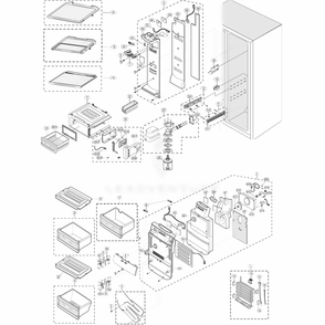 Part Location Diagram of DA67-00157B Samsung CASE MOTOR;AC-MOTOR,N-PP
