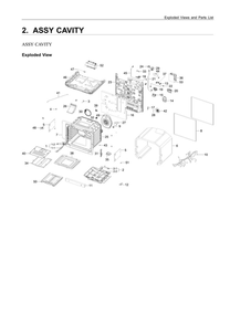 Part Location Diagram of DG94-03526C Samsung Assy cavity-coating