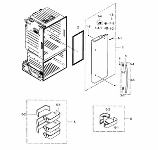 Fridge Door R Diagram and Parts List for RF23HCEDBSR AA-0002 Samsung Refrigerator