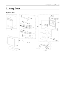 Part Location Diagram of DD59-01003A Samsung Dispenser Assembly