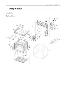 Part Location Diagram of DG63-00693A Samsung Heater Cover