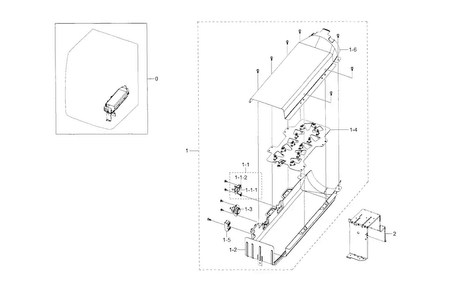 Duct Heater Diagram and Parts List for DV36J4000EW A3-0000 Samsung Dryer