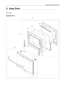 Part Location Diagram of DG94-04084A Samsung Door Assembly (Outer)