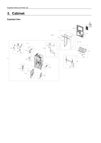 Part Location Diagram of DA97-13181F Samsung Main Printed Board Cover Assembly