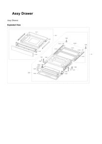 Drawer Assembly Diagram and Parts List for NE63T8711SS AA-00 Samsung Range