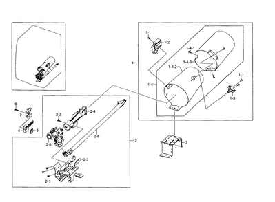 Duct & Burner Diagram and Parts List for DV511AGW XAA-0003 Samsung Dryer