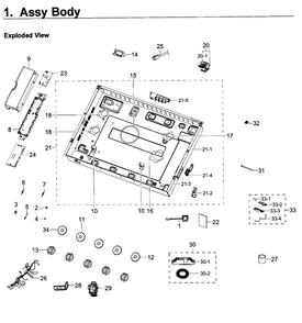 Body Diagram and Parts List for NA36K7750TG AA-0000 Samsung Cooktop