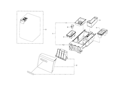 Drawer Diagram and Parts List for WF448AAP XAA-0005 Samsung Washer