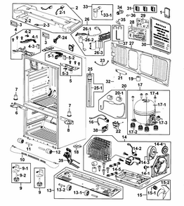 Part Location Diagram of DA97-06991C Samsung Water Pipe
