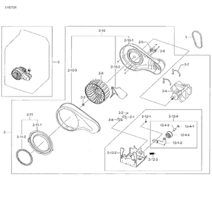Part Location Diagram of DC67-00586A Samsung Duct-connector