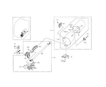 Duct & Burner Diagram and Parts List for DV5471AGP XAA-0005 Samsung Dryer
