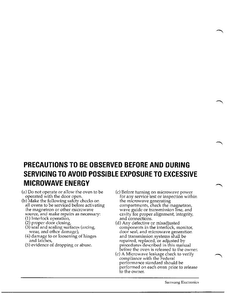 Precautions Diagram and Parts List for MW6573G XAA Samsung Microwave