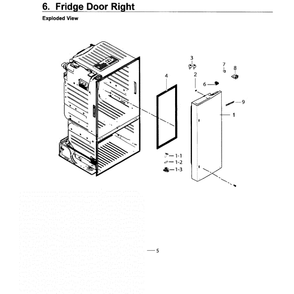 Fridge Door R Diagram and Parts List for RF26J7500SR AA-01 Samsung Refrigerator