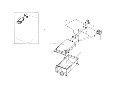 Housing-drawer Diagram and Parts List for WF218ANB XAA-0000 Samsung Washer