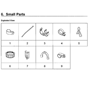 Small Diagram and Parts List for WA50M7450AP A4-00 Samsung Washer