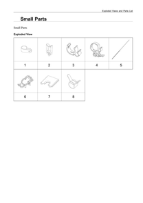 Small Parts Diagram and Parts List for WA55A7300AE US-00 Samsung Washer