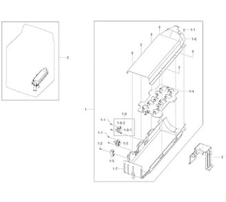 Duct Diagram and Parts List for DV50K8600EV A3-0001 Samsung Dryer