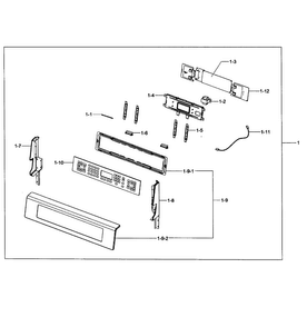 Part Location Diagram of DG61-00375A Samsung Bracket piece