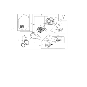 Duct Motor Diagram and Parts List for DV476ETHASU A1-0000 Samsung Dryer